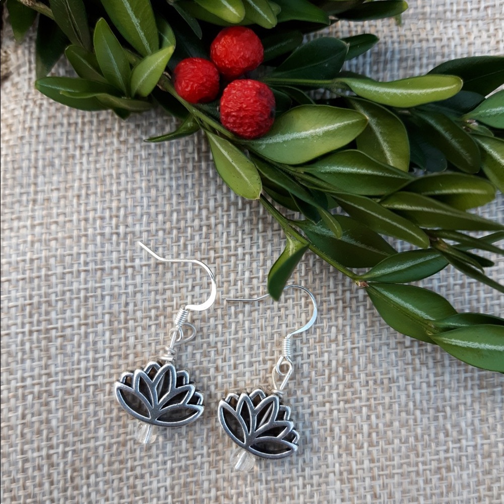 Lotus earrings